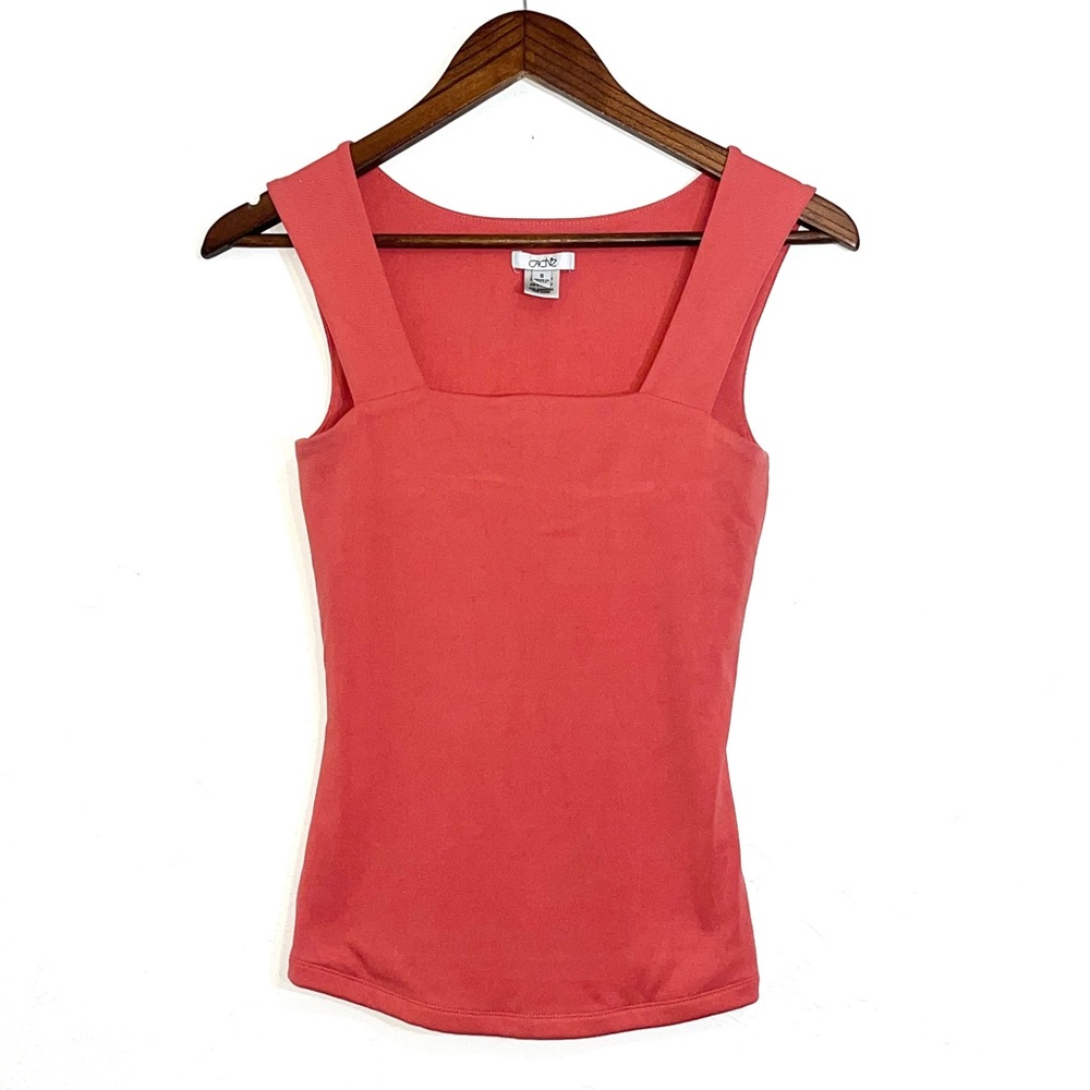 Cache‎ Fitted Cami Tank Top Vintage Classic Square Neck Size S